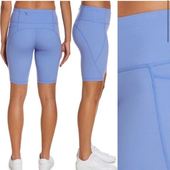 Sweaty Betty Power Pocket 9” Cycling Bike Shorts Cornflower Blue- Size Medium - Picture 3 of 13